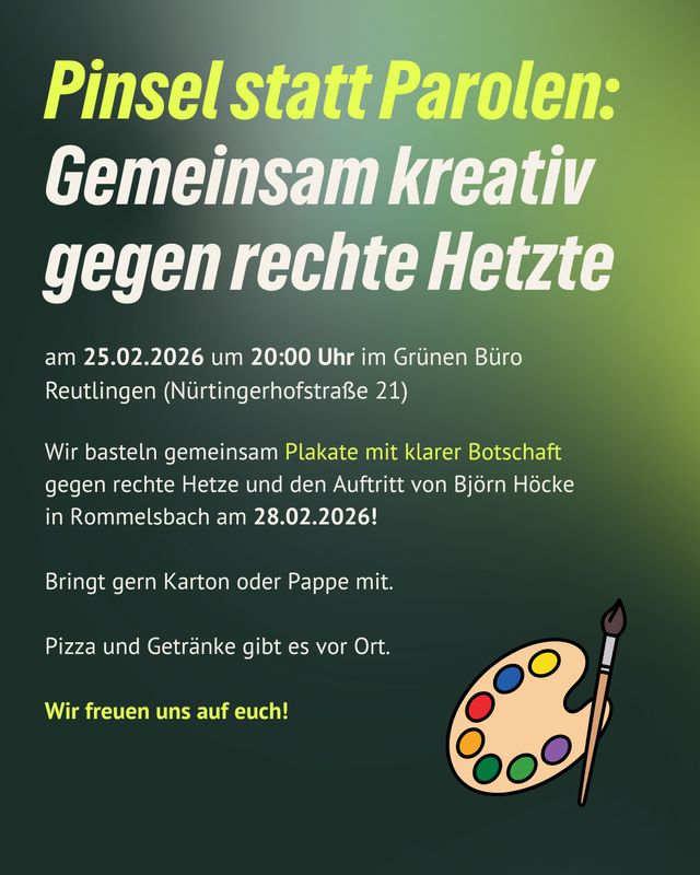 Pinseln statt Parolen: Gemeinsam gegen rechte Hetze