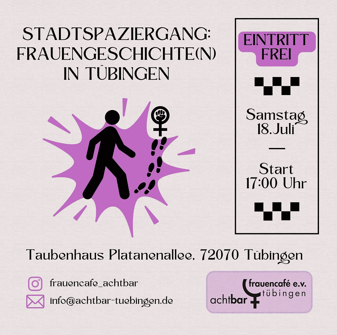 Unser Tipp: Stadtspaziergang Tübingen mit Frauengeschichte(n)