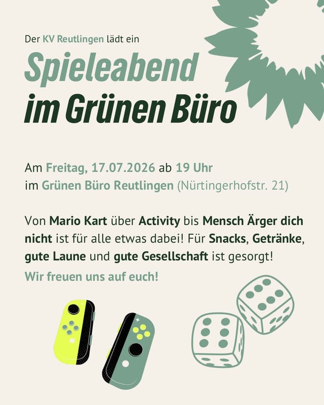 Spieleabend im Grünen Büro