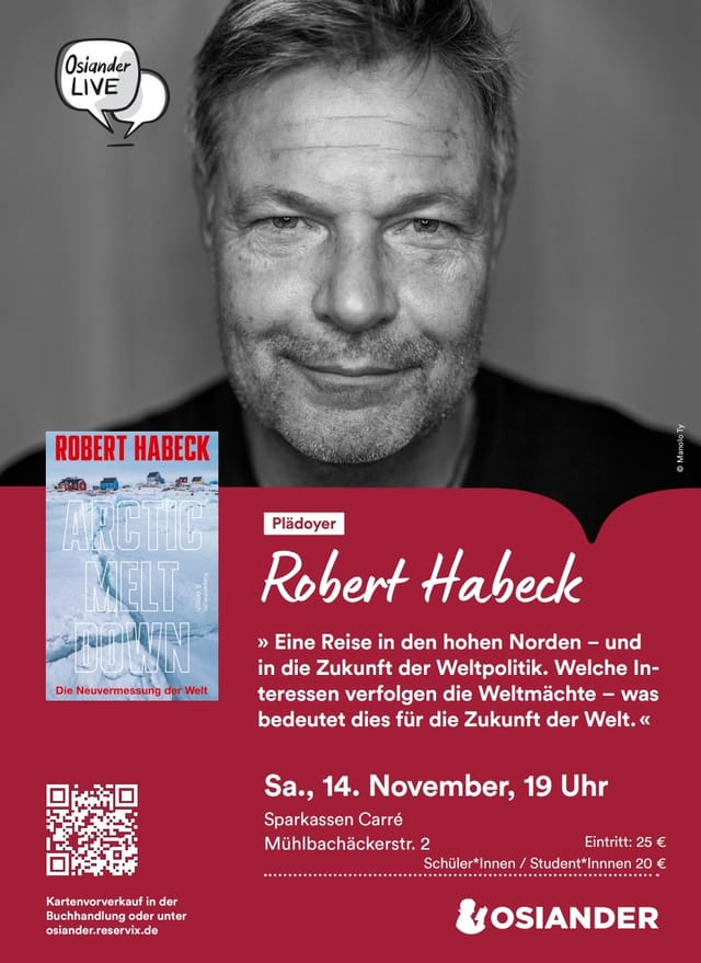Robert Habeck Lesung im Osiander Carré